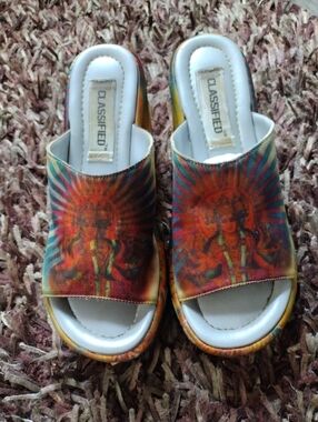 Classified Boho Saraswati Multicolor Platform Sandals